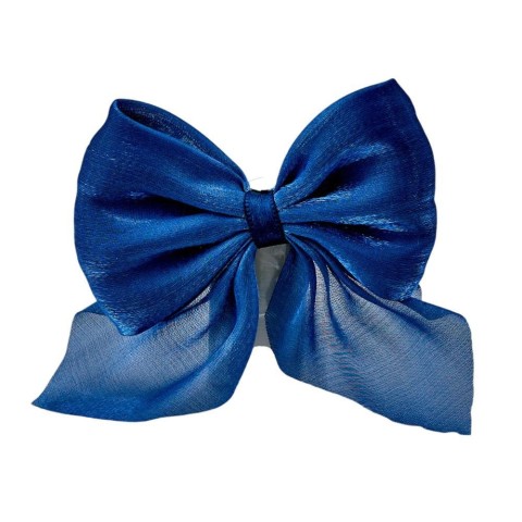 FIOCCO ORGANZA BLU PICCOLO 8X8CM